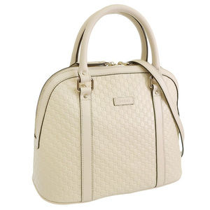 Gucci Outlet Leather Handbag Beige